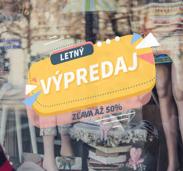 Nálepka na mieru Letný výpredaj - Tenstickers
