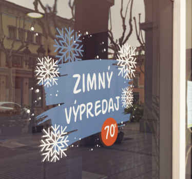 Nálepka Zimný výpredaj na mieru - Tenstickers