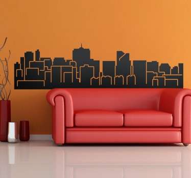 Skyline Brüssel Aufkleber - TenStickers