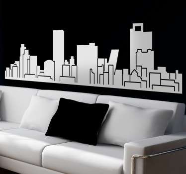 Skyline Madrid Aufkleber - TenStickers
