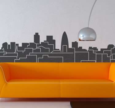 Vinilo decorativo London skyline - TenVinilo