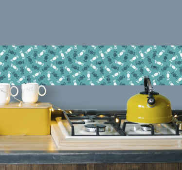 Cenefa adhesiva cocina caramelos - TenVinilo