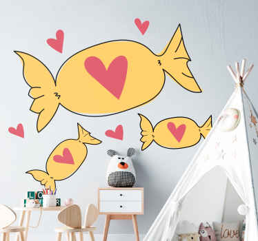 Vinilo comida Amor Caramelos - TenVinilo