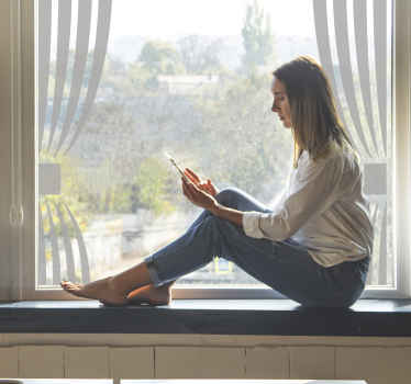 Vinilo para cristales Cortina Clásica - TenVinilo