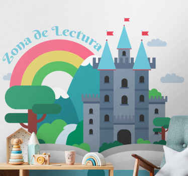 Vinilo educativo Zona de Lectura Castillo - TenVinilo