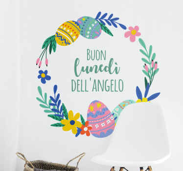 Adesivo per porta lunedi dell'angelo - TenStickers