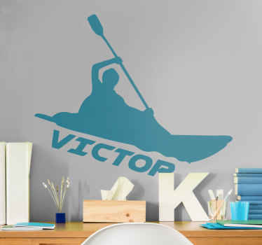 Vinilo piragüista personalizado - TenVinilo