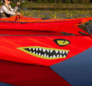 Vinilo cocodrilo para canoa - TenVinilo