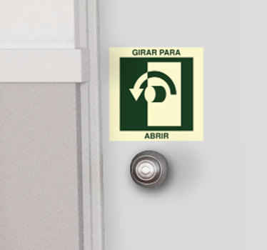 Vinilo para puerta girar para abrir - TenVinilo