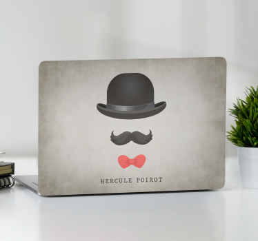 Sticker Ordinateur Portable Poirot - TenStickers