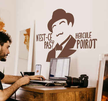 Sticker Personnage Hercule Poirot n'est-ce pas - TenStickers