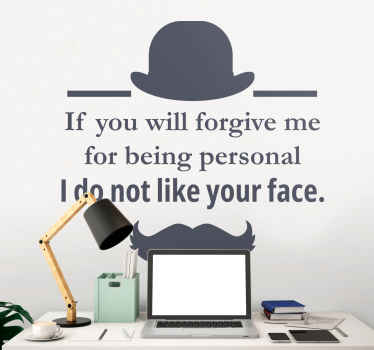 Hercule Poirot Quote character  sticker - TenStickers