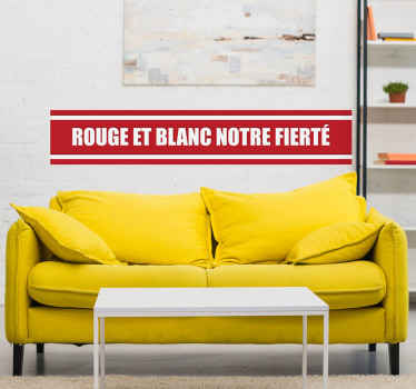 Sticker Foot Standard de Liège hymne - TenStickers