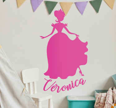 Vinilo infantil Cenicienta personalizable - TenVinilo