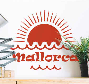 Vinilo de pared Mallorca Sol - TenVinilo