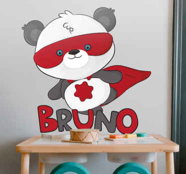 Vinilo superhéroe Superpanda - TenVinilo