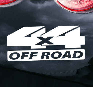 Pegatina para coche pegatina 4x4 - TenVinilo