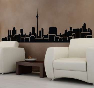 Skyline Düsseldorf Aufkleber - TenStickers