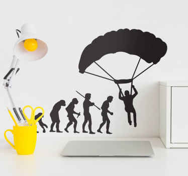 Sticker sport extrême évolution parapente - TenStickers