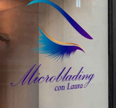 Vinilo de moda Microblading Gradiente - TenVinilo