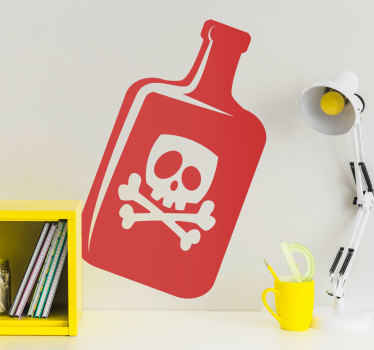 Señalética autoadhesiva veneno toxico - TenVinilo