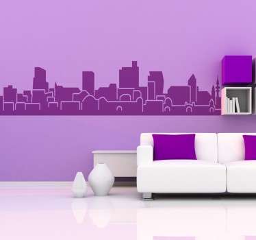 Skyline Hamburg Wandtattoo - TenStickers