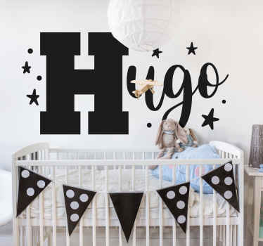 Vinilo personalizable nombre de niño - TenVinilo