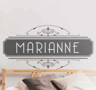 Autocolante personalizável nome Personalizado OrnamentalNome Pers - TenStickers