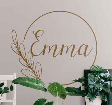 Vinilo personalizable Nombre personalizado con estilo - TenVinilo