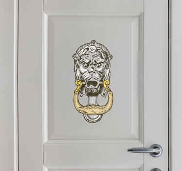 Sticker porte original heurtoir gargouille - TenStickers