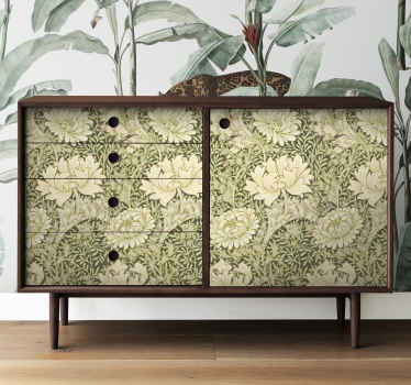 Modern style chrysanthemum furniture decal - TenStickers