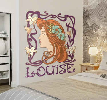 Personalized modern style vintage decal - TenStickers
