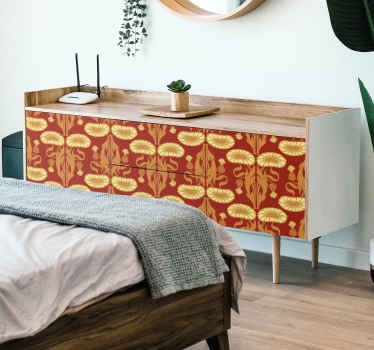 Modern style ornament pattern furniture decal - TenStickers