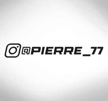 Sticker Voiture Instagram style racing - TenStickers