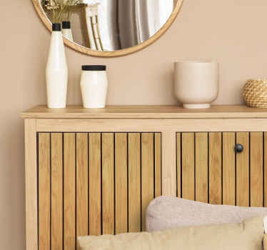 Lámina adhesiva mueble imitación madera roble - TenVinilo
