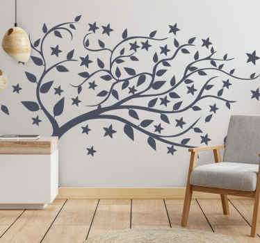 Sticker mural arbre fleuri - TenStickers