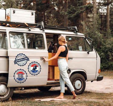 Camper stickers oud Hollands - TenStickers