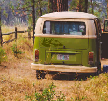 Berg vallei camper sticker - TenStickers