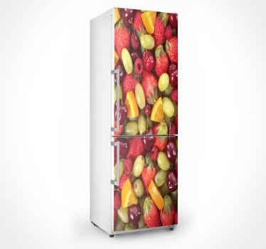 Koelkast deur sticker fruit - TenStickers