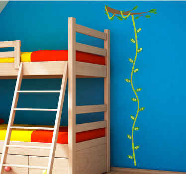 Liaan muursticker kinder meetlat - TenStickers