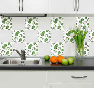 Tegelsticker peren voor keuken - TenStickers