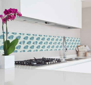 Tegelsticker  keuken koksmuts - TenStickers