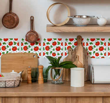 Tomaten tegel stickers voor keuken - TenStickers