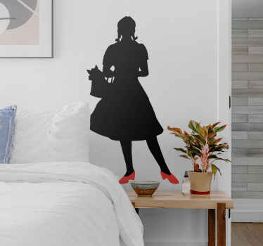 Vinilo para pared silueta Dorothy - TenVinilo