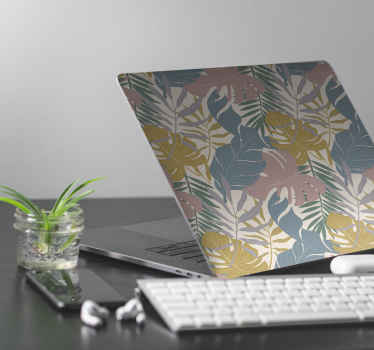 Botanical Leaf Patterns laptop skin - TenStickers