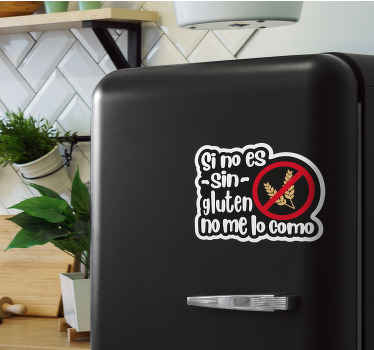 Vinilo decorativo de comida sin gluten - TenVinilo