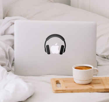 Autocolante decorativos de DJ Fones de ouvido macbook - TenStickers