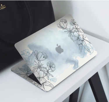 Adesivo per Macbook stile floreale - TenStickers