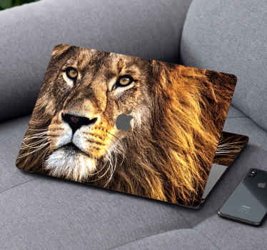 Leijonan kasvojen tarra Villieläintarrat - Tenstickers