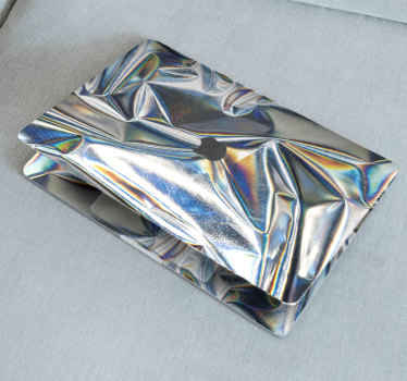 Naklejka na ścianę tekstura Metaliczny holograficzny - TenStickers